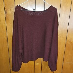 Women's Burgundy Sweater